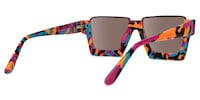 Dardhan - Rectangle Multicolor Sunglasses - 3