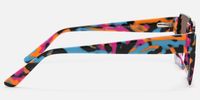 Dardhan - Rectangle Multicolor Sunglasses | Vooglam Side View