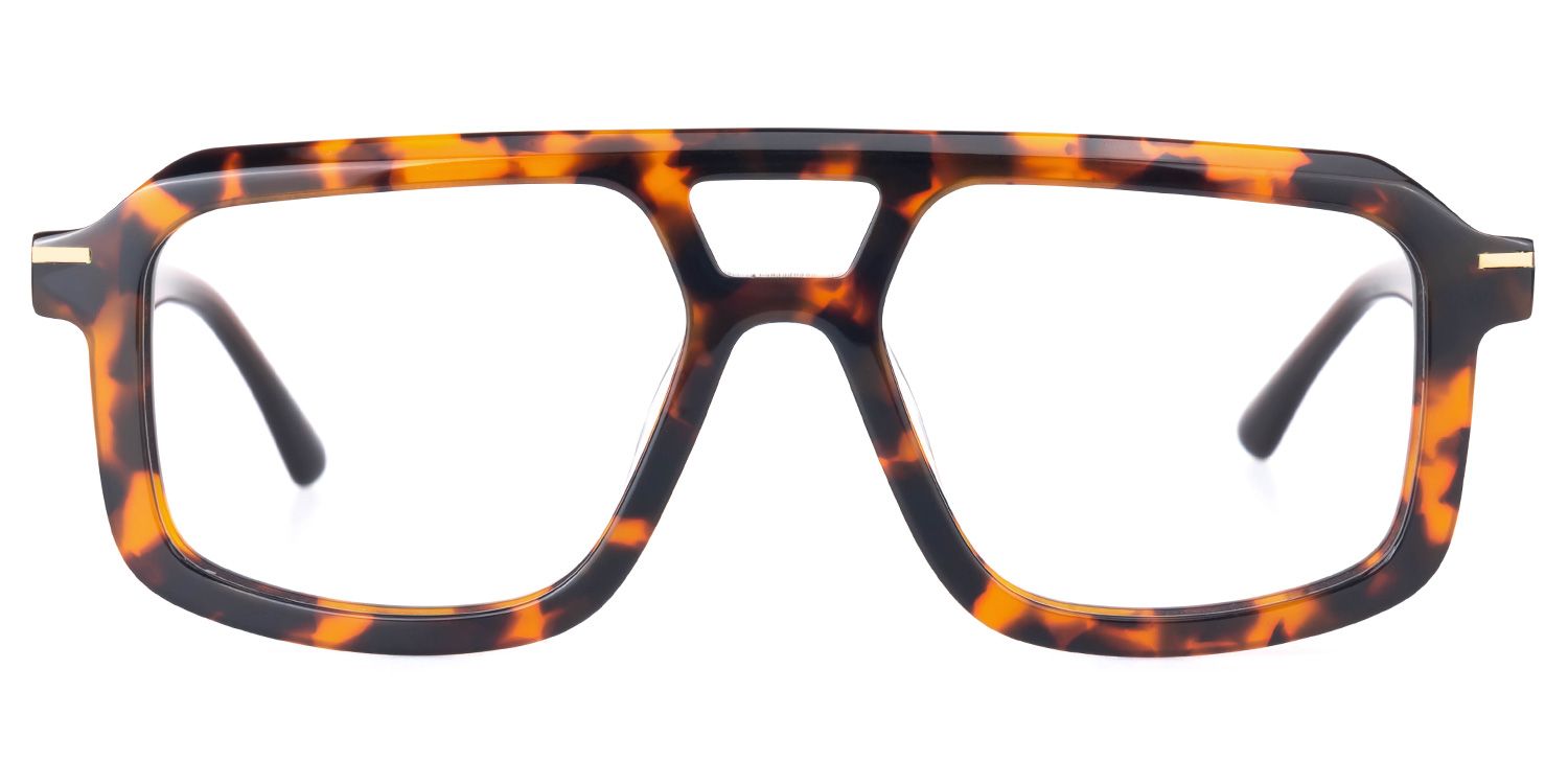 Eliyahu - Aviator Tortoise Eyeglasses | Vooglam Angle View