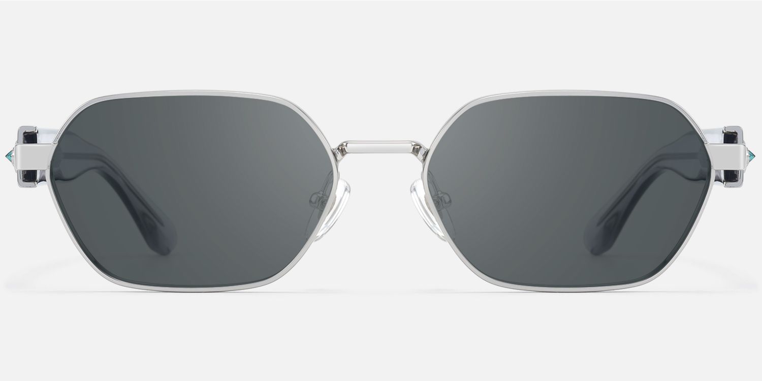 Orion - Geometric Silver Sunglasses product detail 2