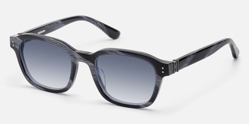 Rainier - Dark Blue Horn Gradient Lens Shades | Vooglam