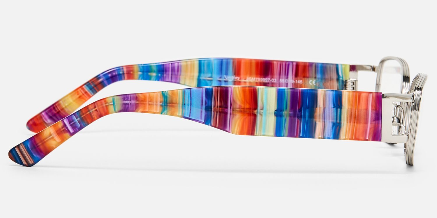 Gagenia - Rectangle Silver Eyeglasses product detail 3