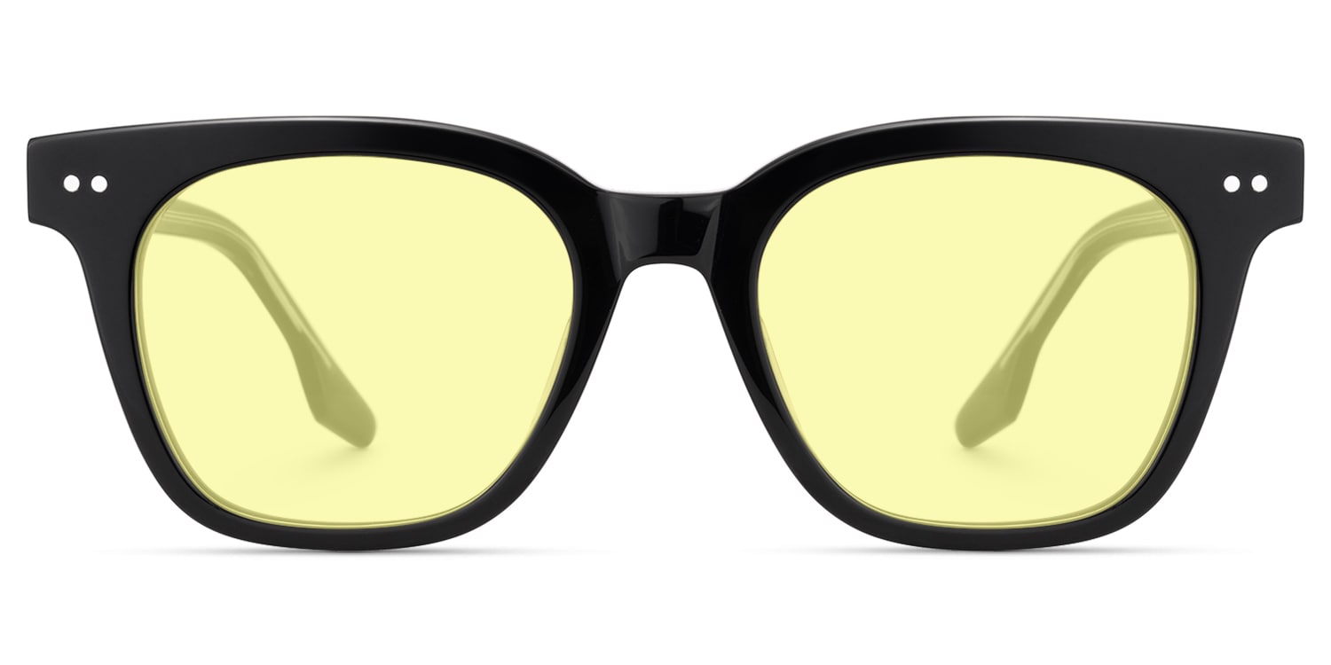 Aubrey - Square Black Sunglasses - 1