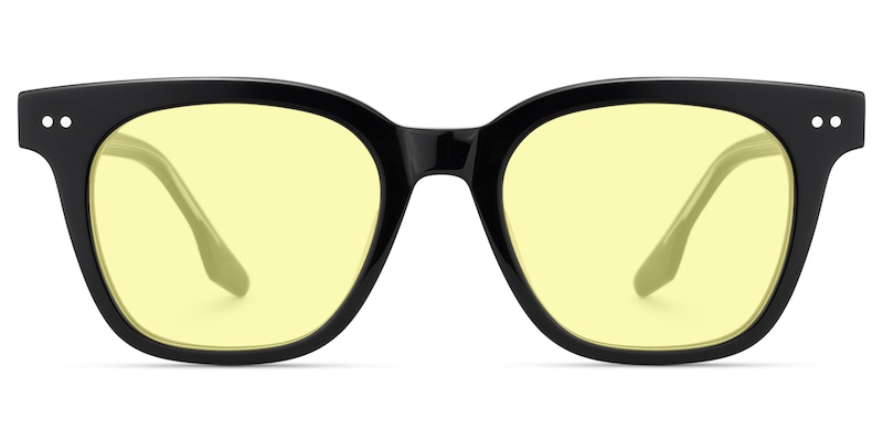 Aubrey - Square Black Sunglasses