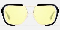 Porsha - Aviator Black Sunglasses| Vooglam Angle View