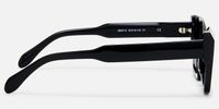 Velora - Cat Eye Black Sunglasses | Vooglam Side View