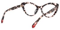 Naira - Cat Eye Floral Eyeglasses | Vooglam Side View