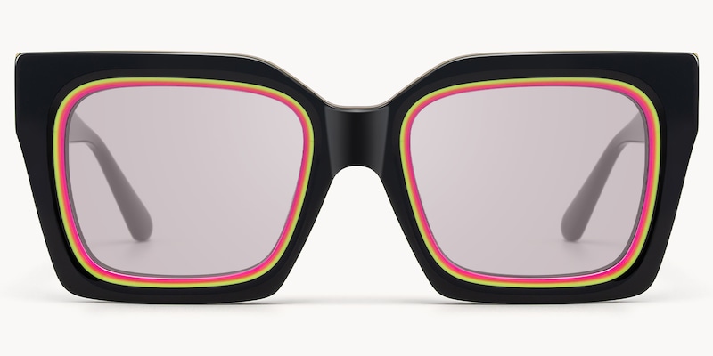 Trance - Square Black Sunglasses