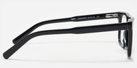Charlotte - Rectangle Black Eyeglasses | Vooglam Side View