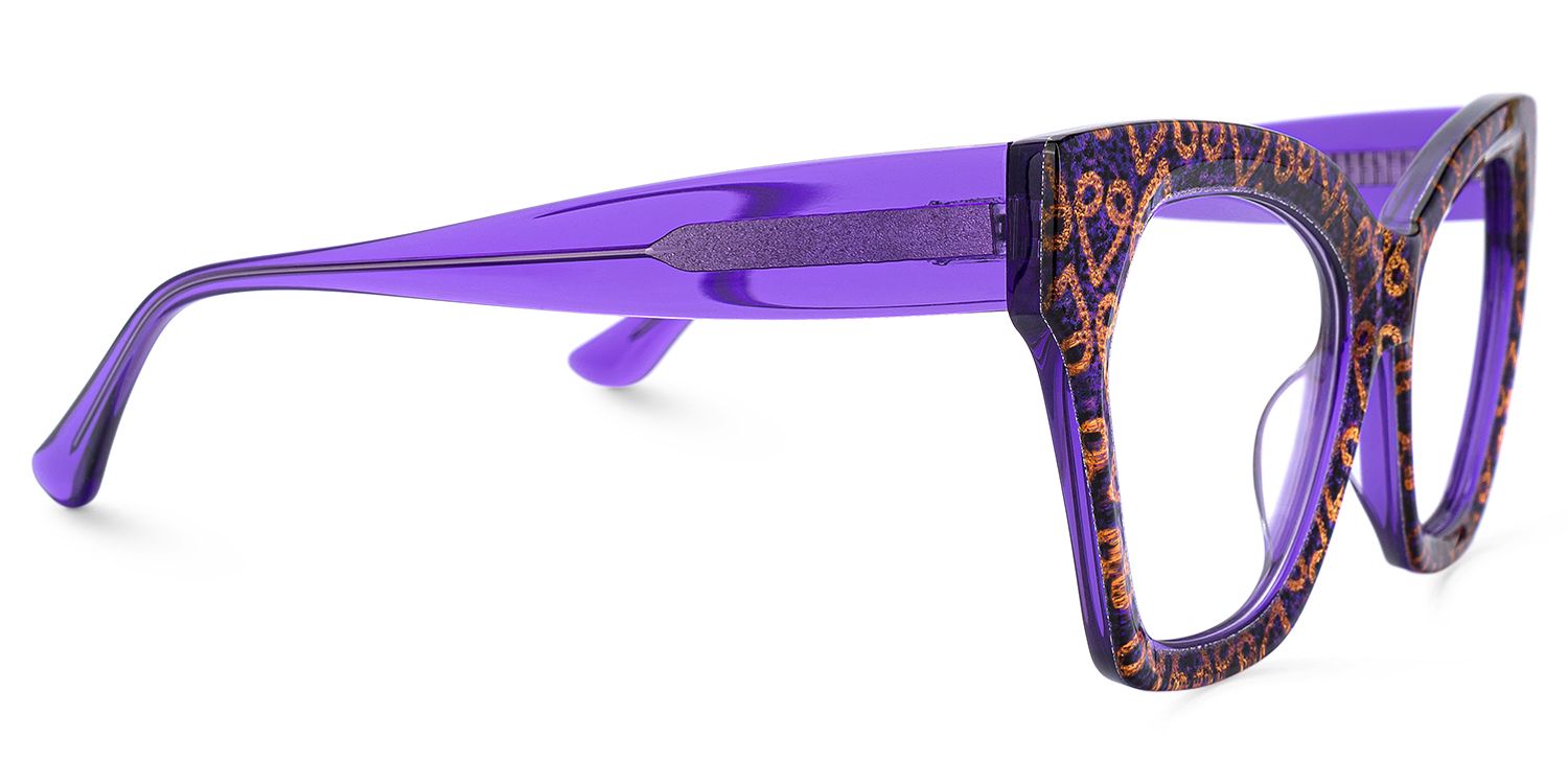 Stetson - Cat Eye Purple Eyeglasses | Vooglam 4
