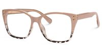 Cadhla - Square Brown/Tortoise Eyeglasses | Vooglam Front View