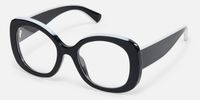 Athina - TR90 Round Black Eyeglasses | Vooglam Front View