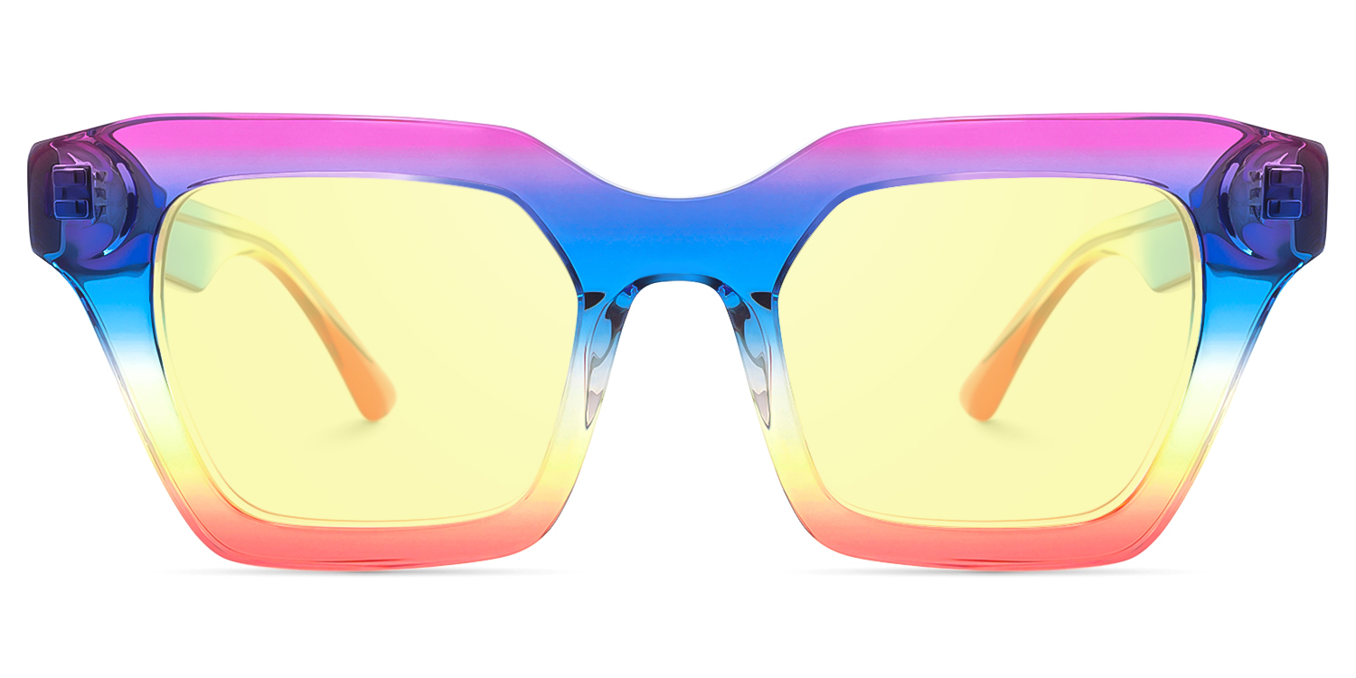 Haldis - Square Multicolor Sunglasses - 1