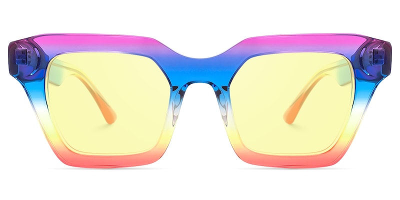 Haldis - Square Multicolor Sunglasses