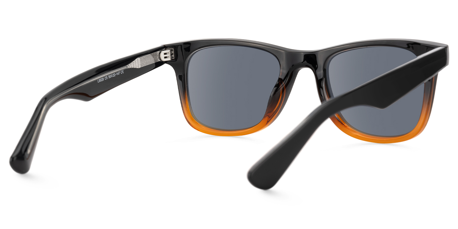 Nadia - Rectangle Two-tone Sunglasses - 3