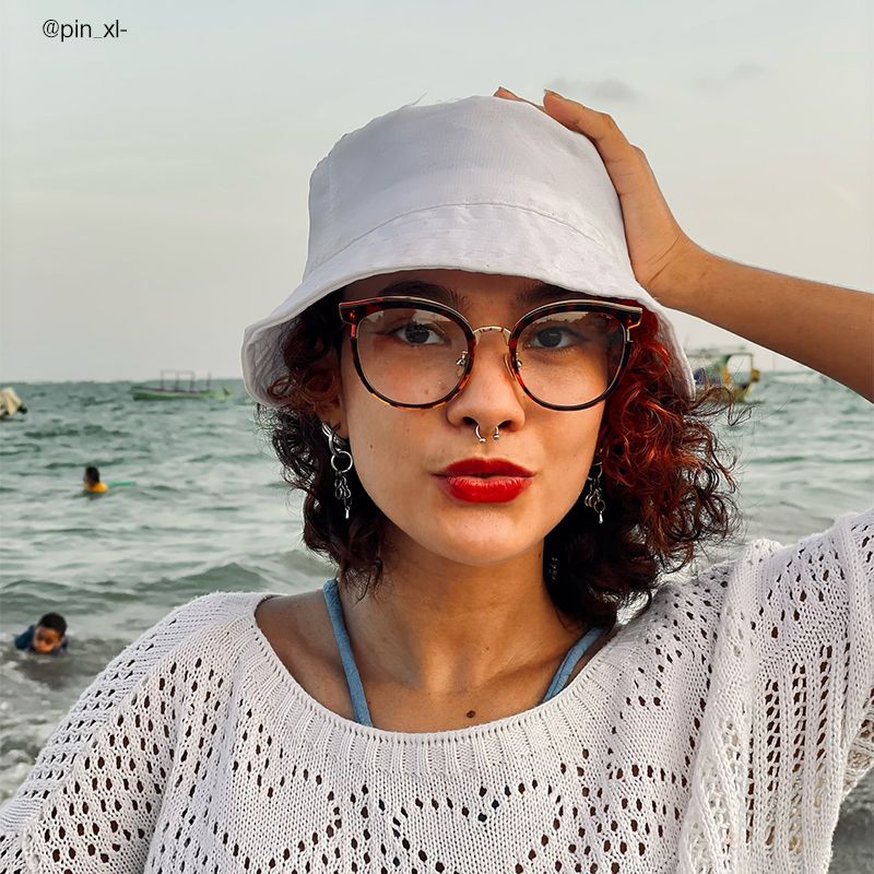 IG Eyewear Retro Tortoise Shell Round Glasses - Clear Lens Horn Fashion Frames UV400