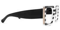 Borislav - Rectangle Black/White Eyeglasses | Vooglam