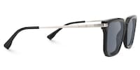 Denbeigh - Rectangle Black Sunglasses - 4