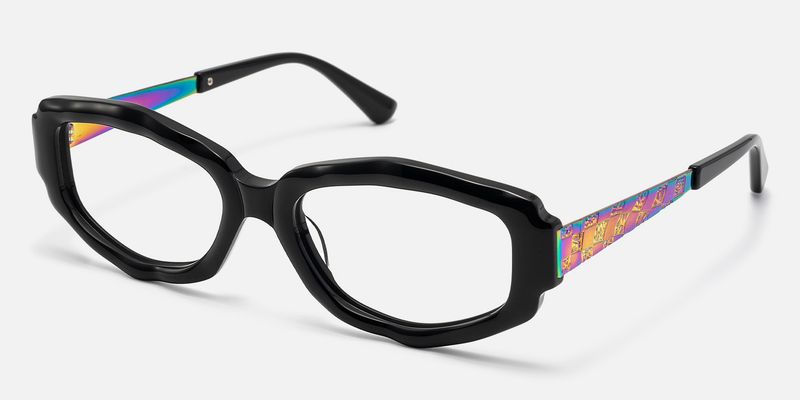 Spire - Geometric Black Eyeglasses