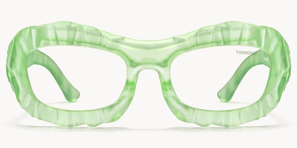 The Geologist - Geometric Green Eyeglasses