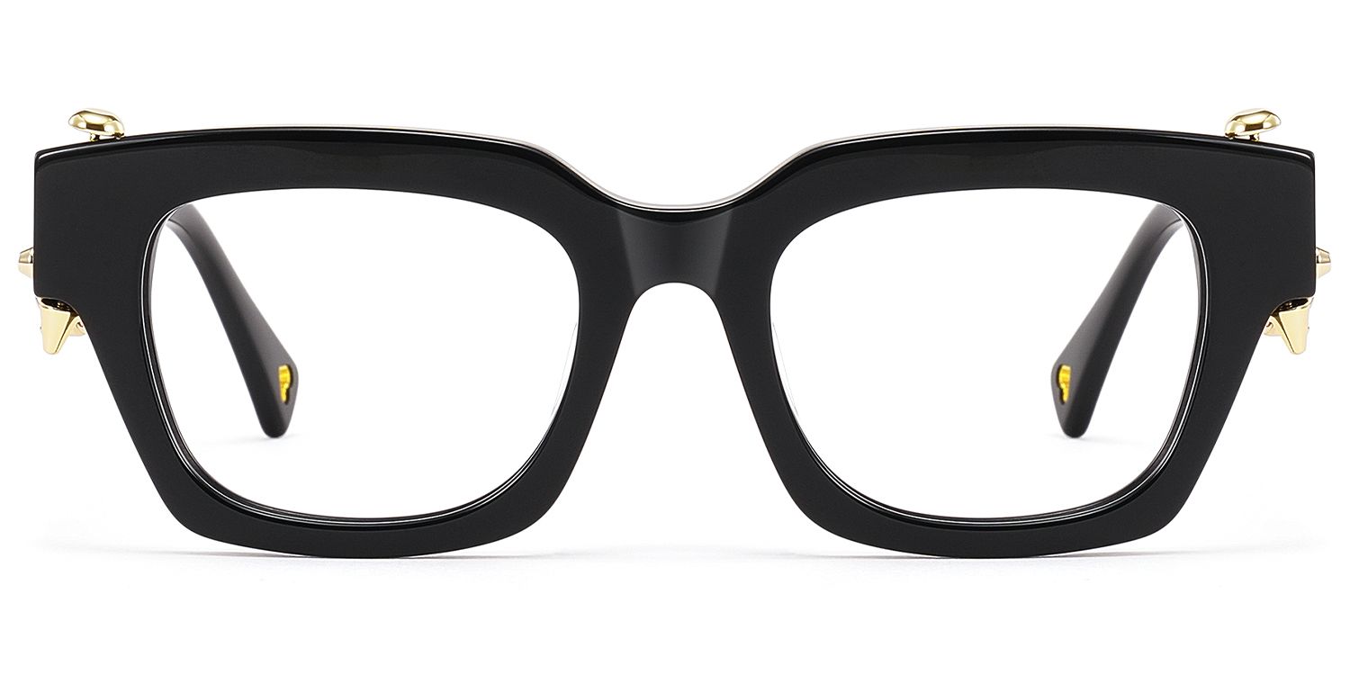 Sabrina - Rectangle Black Eyeglasses | Vooglam Product Details 1