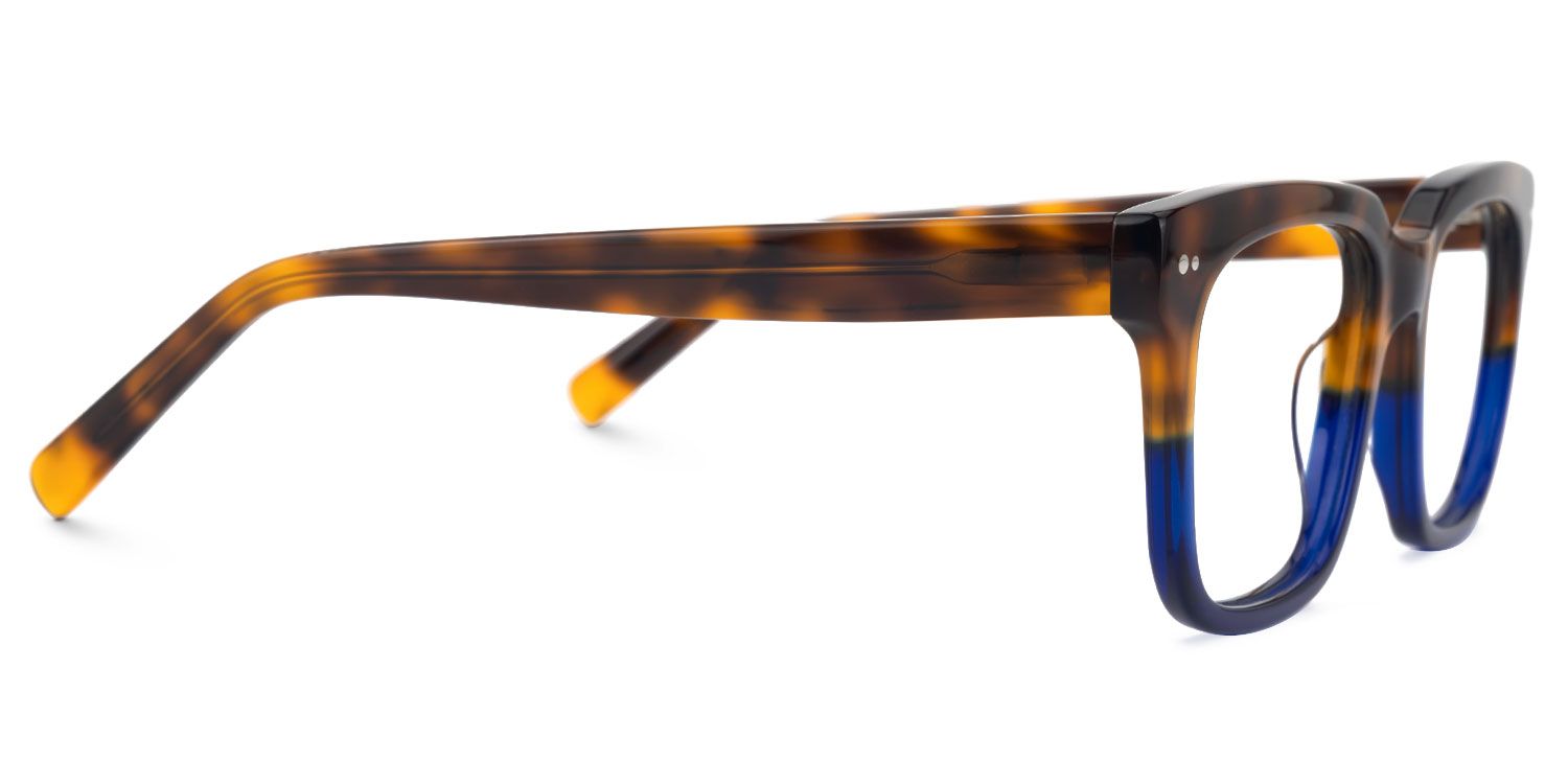 Elisedd - Square Blue/Tortoise Eyeglasses | Vooglam 4