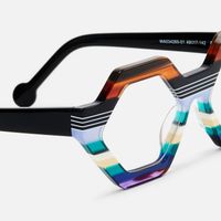 Ailsa - Bohemian Style Geometric Frame Glasses | Vooglam Design Details