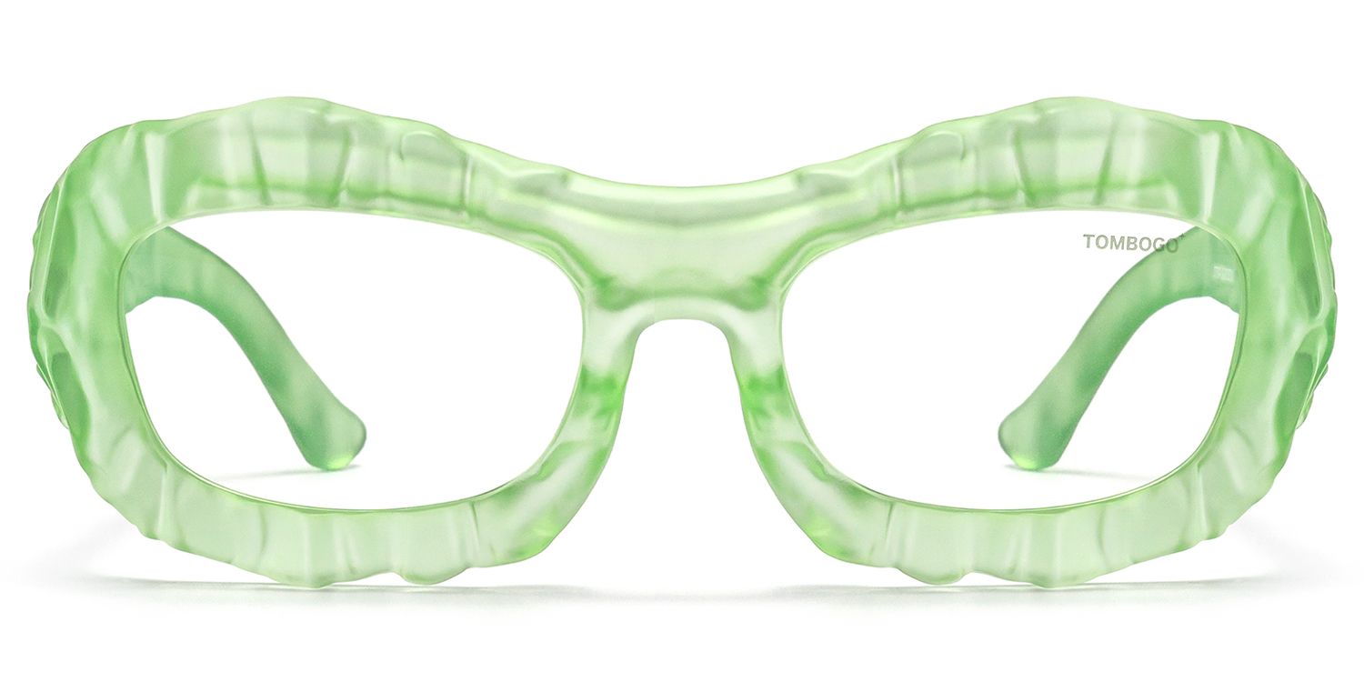 The Geologist - Geometric Green Eyeglasses | Vooglam Product Details 1