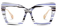 Felicitas - Butterfly Multicolor Eyeglasses | Vooglam Angle View