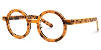 Rooney - Round Tortoise Eyeglasses | Vooglam Front View