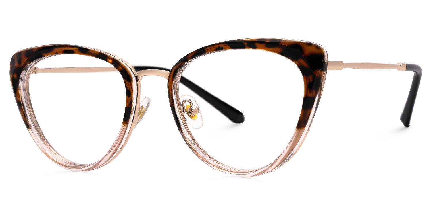 Fauna - Cat Eye Tortoise Eyeglasses | Vooglam Front View