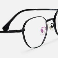 Grain - Geometric Black Eyeglasses | Vooglam Design Details