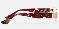 Alexandra - Rectangle Floral Eyeglasses | Vooglam Side View