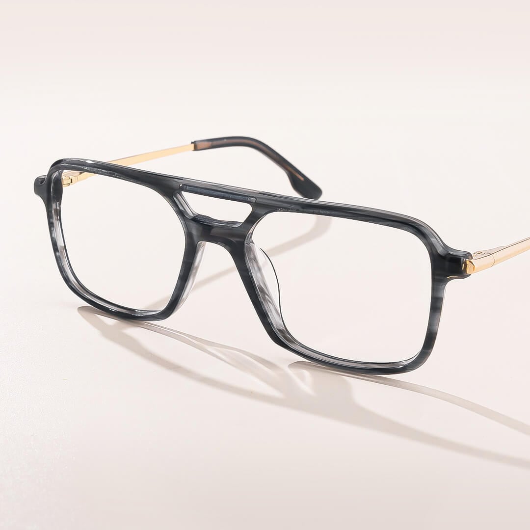 Eilert - Aviator Grey Eyeglasses - 1
