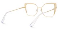 Jabilo - Cat Eye Gold Eyeglasses | Vooglam Side View