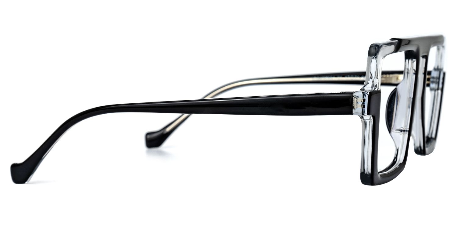 Ilene - Aviator Black Eyeglasses | Vooglam 4