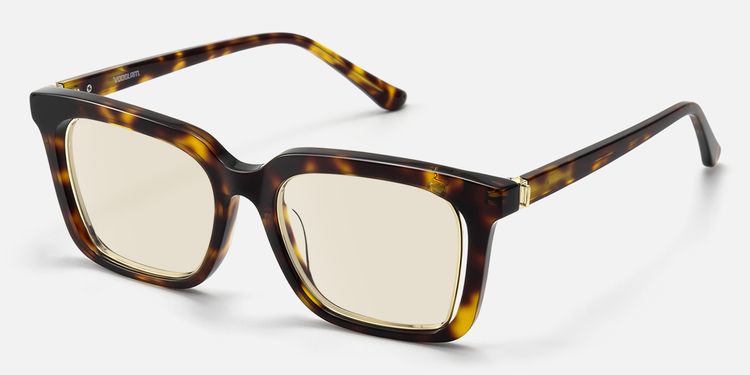 Chaparral - Retro Rectangle Tortoise Sunglasses | Vooglam