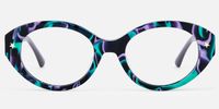 Starlust - Oval Two-tone Eyeglasses | Vooglam Angle View