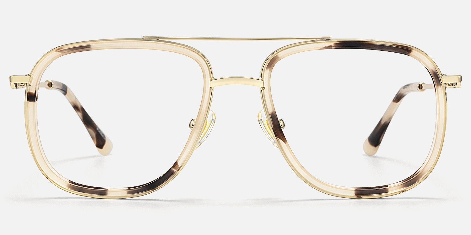 Breeze - Aviator Tortoise Eyeglasses | Vooglam Angle View