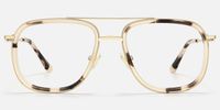 Breeze - Aviator Tortoise Eyeglasses | Vooglam Angle View