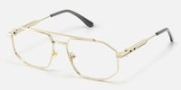 Ando - Aviator Gold Eyeglasses