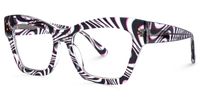 Vanna - Rectangle Animal Eyeglasses | Vooglam Front View