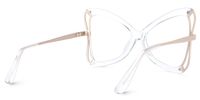 Emiliana - Butterfly Crystal Eyeglasses | Vooglam Side View