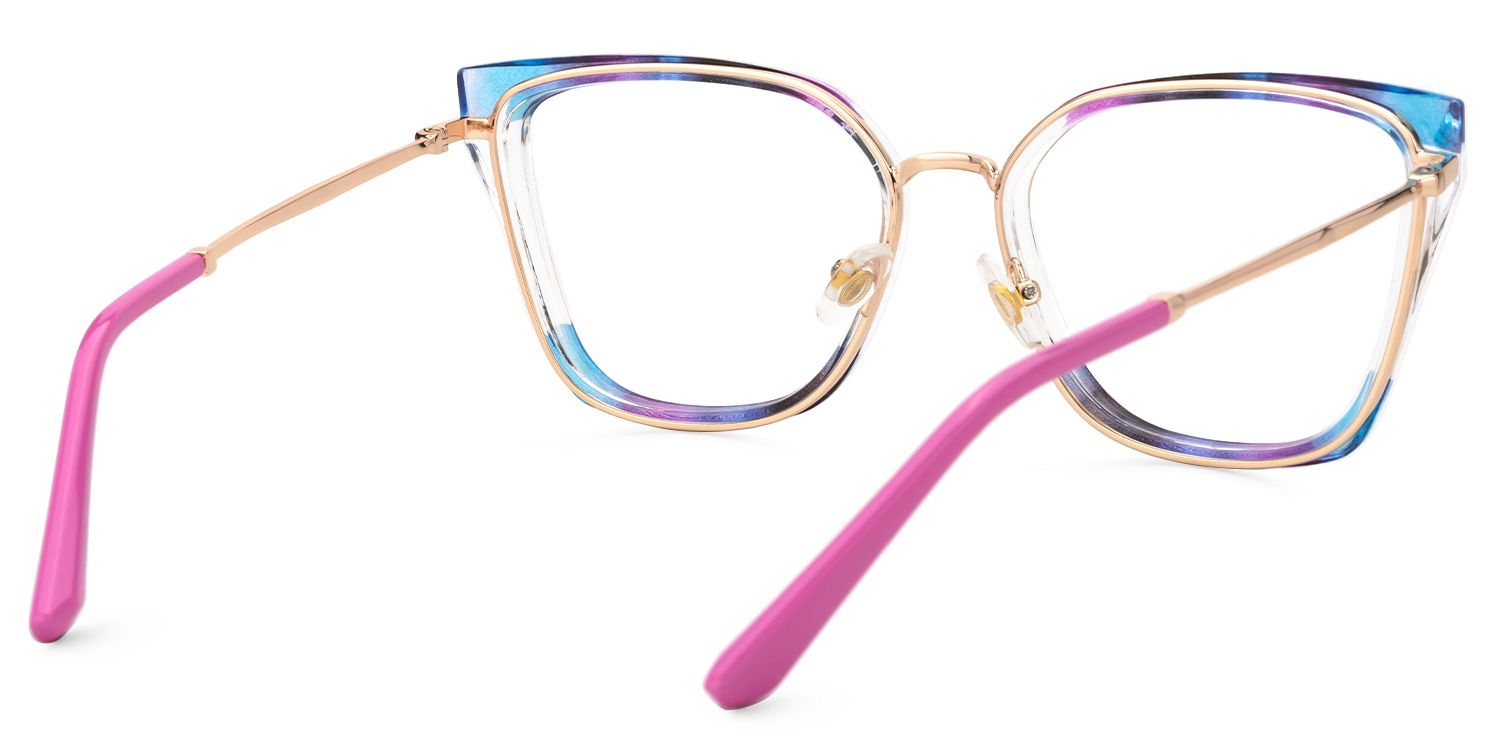 Ichigo - Rectangle Multicolor Eyeglasses | Vooglam Side View