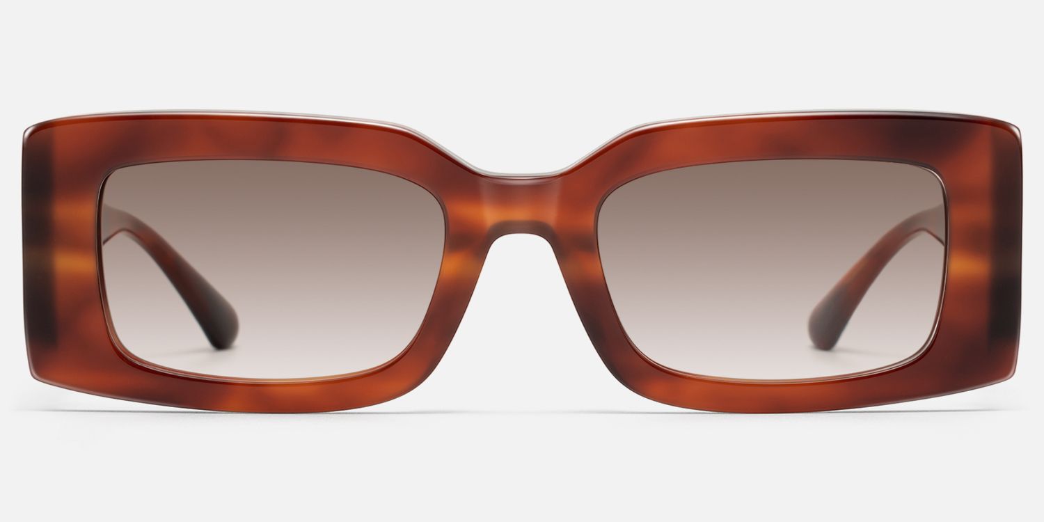 Aurelia - Red Tortoise Gradient Sunglasses | Vooglam Angle View