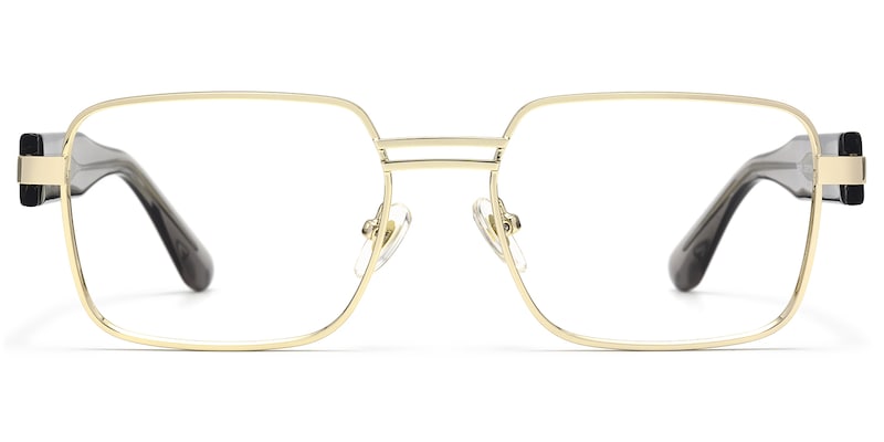 Ubuntu - Rectangle Gold Eyeglasses