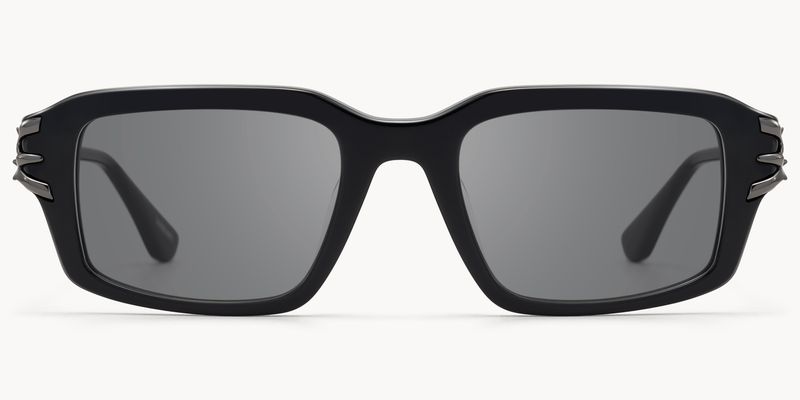 Vorpal - Rectangle Black Sunglasses