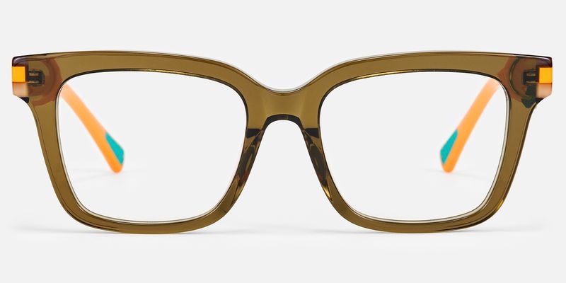 Nomad - Rectangle Green Eyeglasses