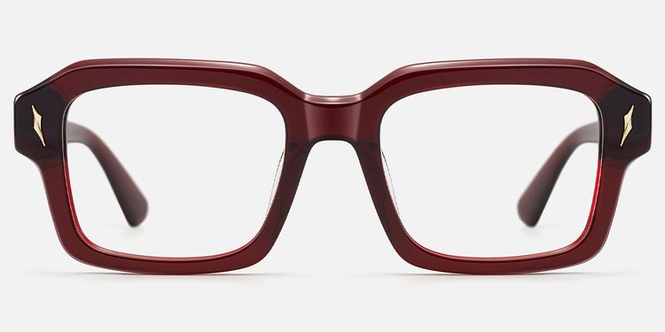 Blindspot - Transparent Red Safety Pin Glasses | Vooglam