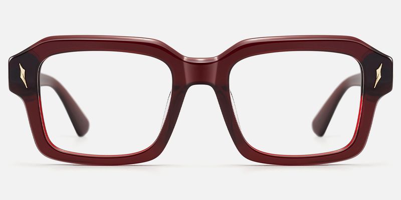 Blindspot - Square Red Eyeglasses